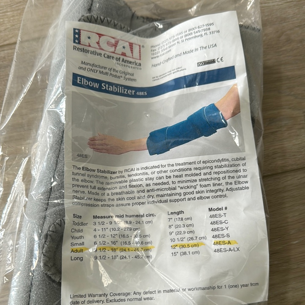 RCAI Gray Elbow Stabilizer *NEW*